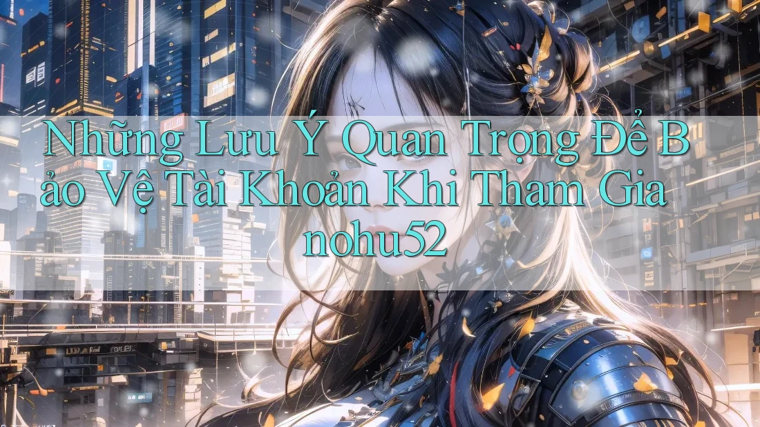 Những Lưu Ý Quan Trọng Để Bảo Vệ Tài Khoản Khi Tham Gia nohu52 Những Lưu Ý Quan Trọng Để Bảo Vệ Tài Khoản Khi Tham Gia nohu52