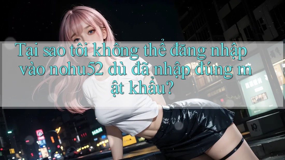 Tại sao tôi không thể đăng nhập vào nohu52 dù đã nhập đúng mật khẩu? Tại sao tôi không thể đăng nhập vào nohu52 dù đã nhập đúng mật khẩu?