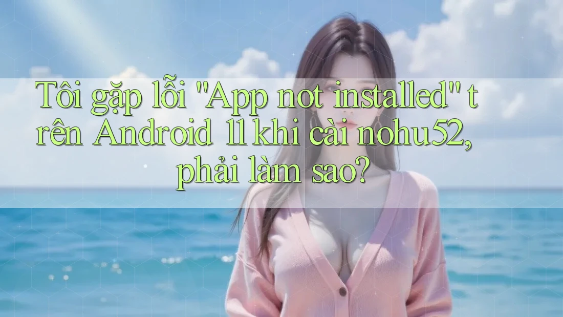 Tôi gặp lỗi “App not installed” trên Android 11 khi cài nohu52, phải làm sao? Tôi gặp lỗi “App not installed” trên Android 11 khi cài nohu52, phải làm sao?