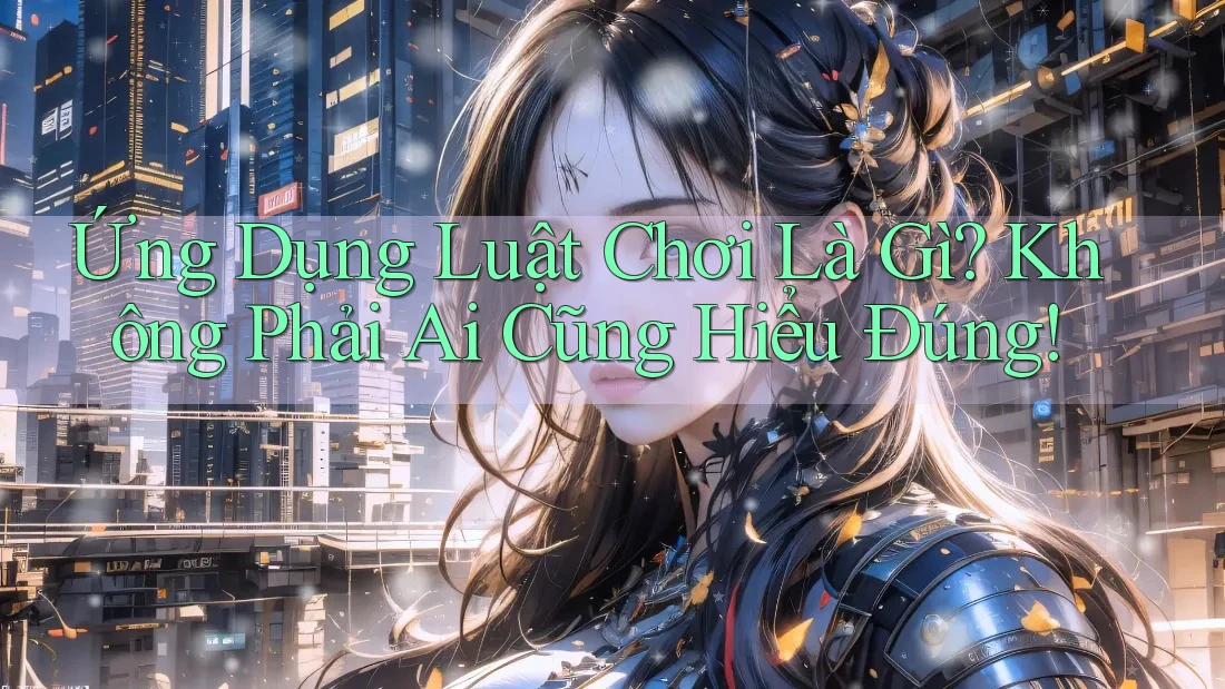 Ứng Dụng Luật Chơi Là Gì? Không Phải Ai Cũng Hiểu Đúng!